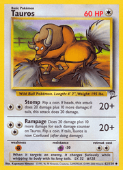 Tauros 62/130 Pokémon Base Set 2 (B2)