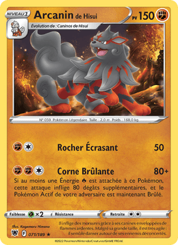 Arcanin de Hisui 071/216 Pokémon Astres Radieux (ASR)