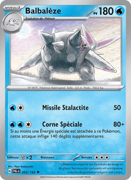 Balbalèze 055/279 Pokémon Évolutions à Paldea (EV02)