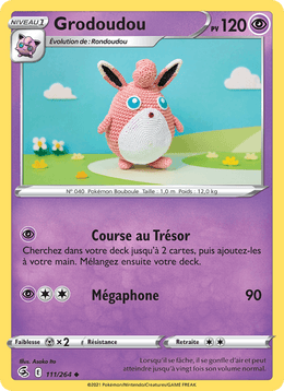 Grodoudou 111/284 Pokémon Poing de Fusion (FST)