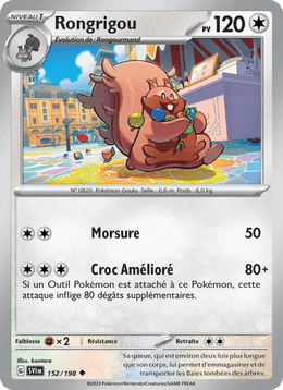 Rongrigou 152/258 Pokémon Écarlate et Violet (EV01)
