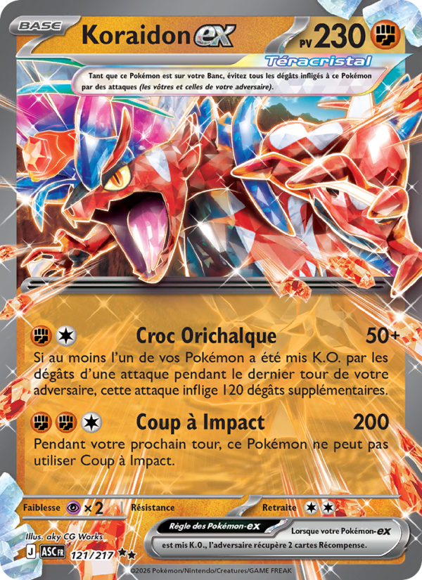 Koraidon-ex - Koraidon ex - Héros Transcendants 121