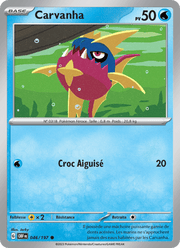 Carvanha 046/230 Pokémon Flammes Obsidiennes (EV03)
