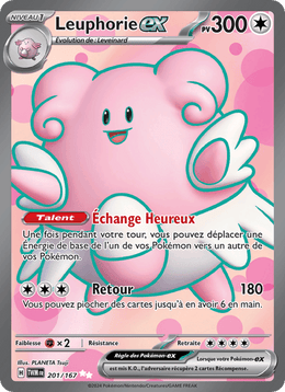 Leuphorie-ex 201/226 Pokémon Mascarade Crépusculaire (EV06)