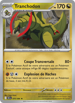 Tranchodon 070/172 Pokémon Foudre Noire (BLK)