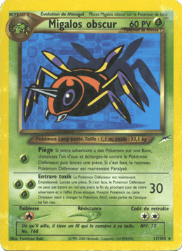 Migalos obscur 17/113 Pokémon Neo Destiny (N4)