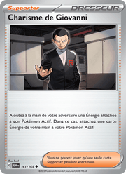 Charisme de Giovanni 161/207 Pokémon 151 (MEW)