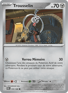 Trousselin 059/124 Pokémon Équilibre Parfait (ME03)