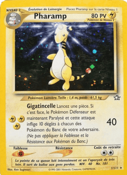 Pharamp 1/111 Pokémon Neo Genesis (N1)