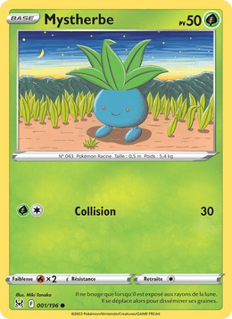 Mystherbe 001/217 Pokémon Origine Perdue (LOR)