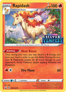 Galopa SWSH270/PROMO — Pokémon Promo Épée et Bouclier (SWSHP)