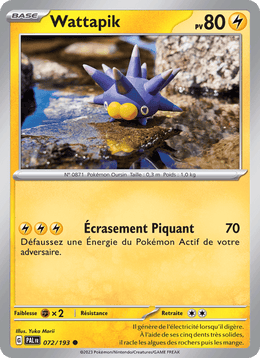 Wattapik 072/279 Pokémon Évolutions à Paldea (EV02)