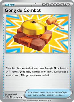 Gong de Combat 187/295 Pokémon Héros Transcendants (ME2.5)