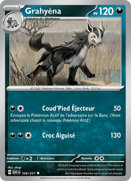 Grahyèna 129/295 Pokémon Héros Transcendants (ME2.5)