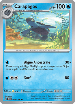 Carapagos 022/172 Pokémon Foudre Noire (BLK)
