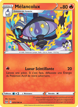 Mélancolux 025/217 Pokémon Origine Perdue (LOR)