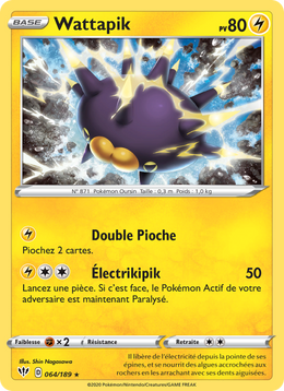 Wattapik 64/201 Pokémon Ténèbres Embrasées