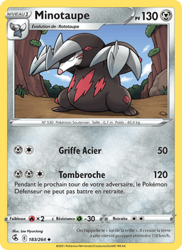 Minotaupe 183/284 Pokémon Poing de Fusion (FST)