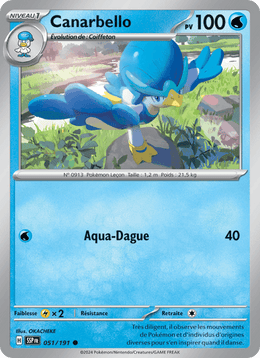 Canarbello 051/252 Pokémon Étincelles Déferlantes (EV08)