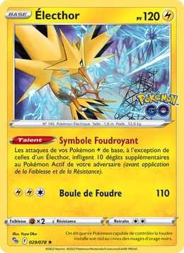 Électhor 029/88 Pokémon Pokémon GO