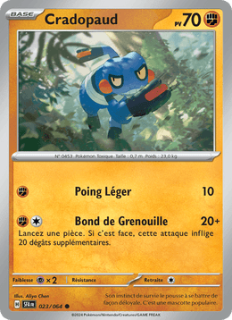 Cradopaud 023/99 Pokémon Fable Nébuleuse (EV6.5)