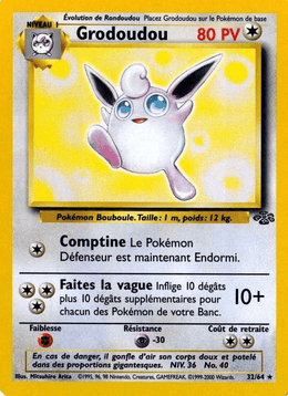 Grodoudou 32/64 Pokémon Jungle (JU)
