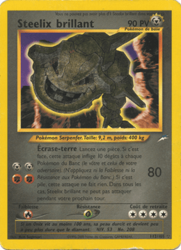 Steelix brillant 112/113 Pokémon Neo Destiny (N4)