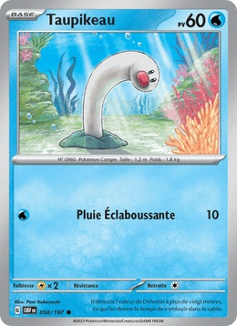 Taupikeau 058/230 Pokémon Flammes Obsidiennes (EV03)