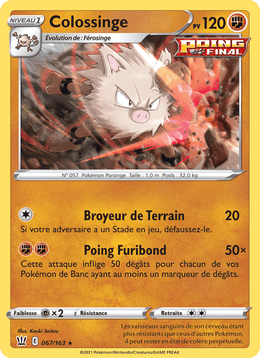 Colossinge 67/183 Pokémon Styles de combat (BST)