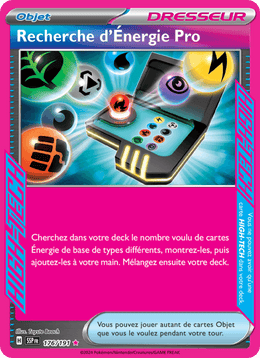 Recherche d'Énergie Pro 176/252 Pokémon Étincelles Déferlantes (EV08)