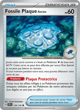 Fossile Plaque Ancien 129/175 Pokémon Couronne Stellaire (EV07)