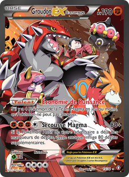 Groudon-EX de la Team Magma 15/34 — Pokémon Double Danger (DCR)