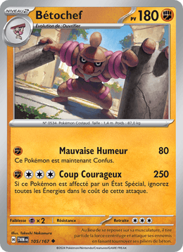 Bétochef 105/226 Pokémon Mascarade Crépusculaire (EV06)