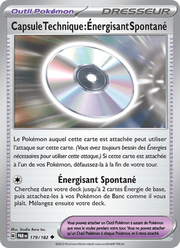 Capsule Technique : Énergisant Spontané 179/266 Pokémon Faille Paradoxe (EV04)