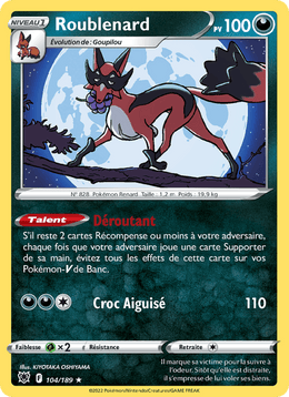 Roublenard 104/216 Pokémon Astres Radieux (ASR)