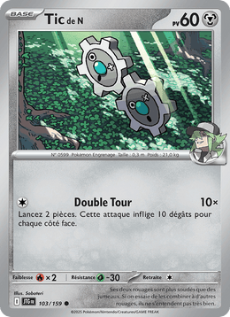 Tic de N 103/190 Pokémon Aventures Ensemble (EV09)