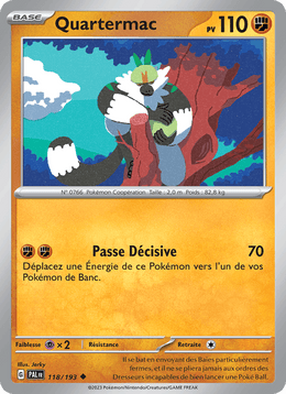 Quartermac 118/279 Pokémon Évolutions à Paldea (EV02)