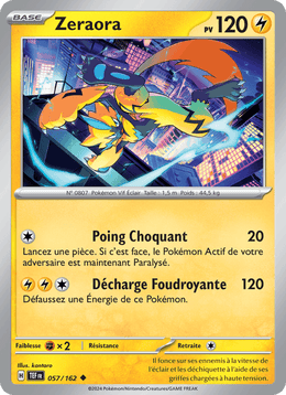 Zeraora 057/218 Pokémon Forces Temporelles (EV05)