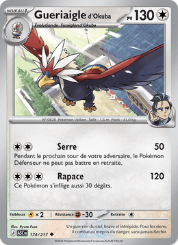 Gueriaigle d'Okuba 174/295 Pokémon Héros Transcendants (ME2.5)