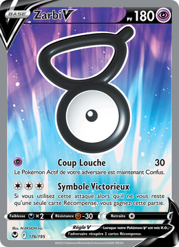 Zarbi V 176/245 — Pokémon Tempête Argentée (SIT)