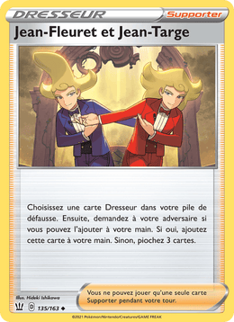 Jean-Fleuret et Jean-Targe 135/183 Pokémon Styles de combat (BST)