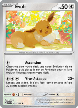 Évoli 135/226 Pokémon Mascarade Crépusculaire (EV06)