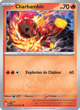 Charbambin 014/245 Pokémon Destinées de Paldea (EV4.5)