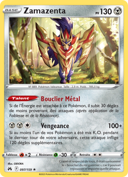 Zamazenta 097/230 — Pokémon Zénith Suprême (CRZ)