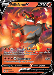 Félinferno V 8/80 Pokémon La Voie du Maître