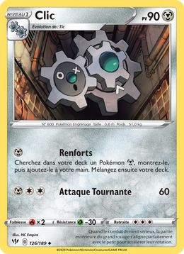 Clic 126/201 Pokémon Ténèbres Embrasées
