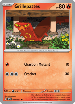 Grillepattes 027/252 Pokémon Étincelles Déferlantes (EV08)
