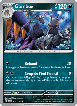 Gambex 122/266 Pokémon Faille Paradoxe (EV04)