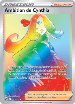 Ambition de Cynthia 178/216 Pokémon Stars Étincelantes