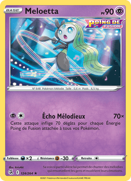 Meloetta 124/284 Pokémon Poing de Fusion (FST)